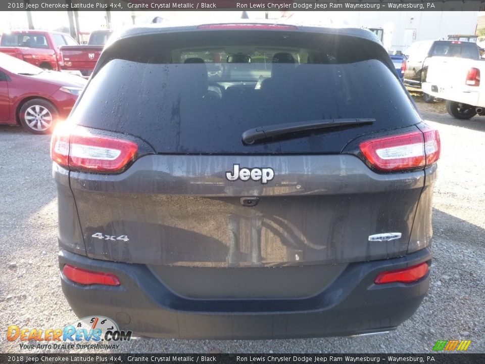 2018 Jeep Cherokee Latitude Plus 4x4 Granite Crystal Metallic / Black Photo #4