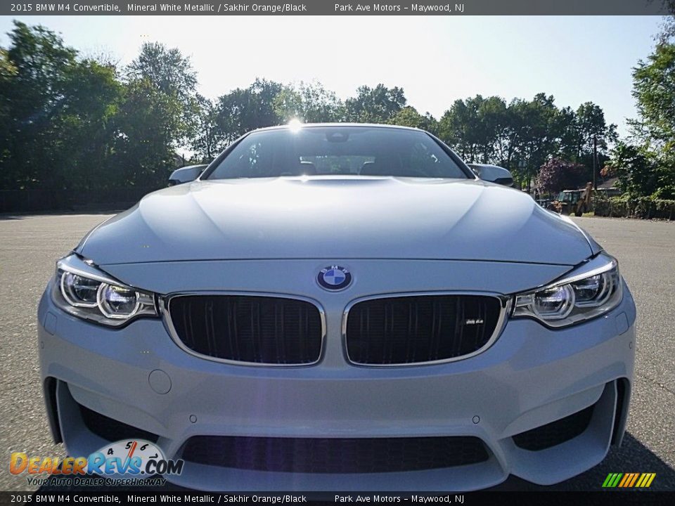 2015 BMW M4 Convertible Mineral White Metallic / Sakhir Orange/Black Photo #9