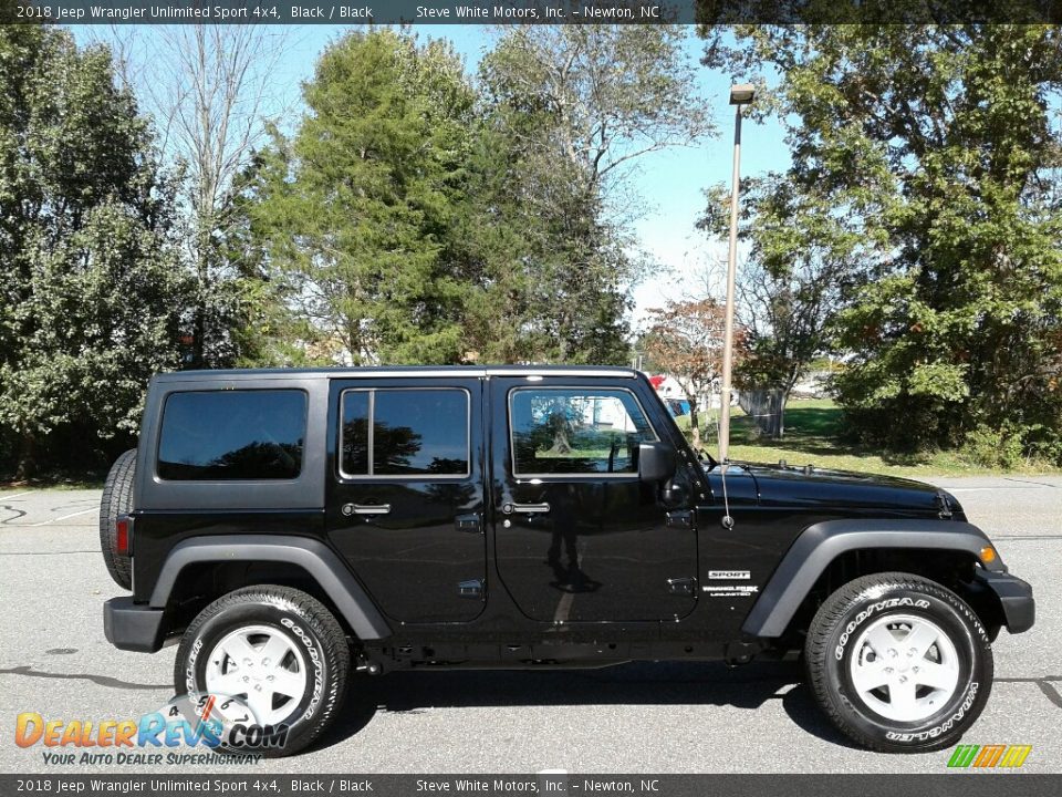Black 2018 Jeep Wrangler Unlimited Sport 4x4 Photo #5