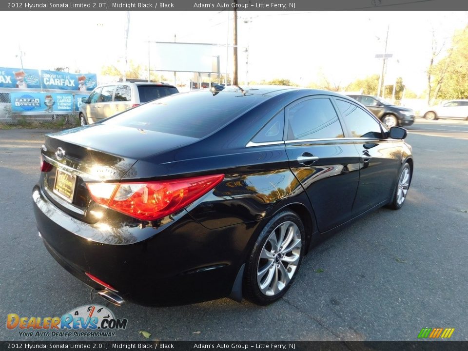 2012 Hyundai Sonata Limited 2.0T Midnight Black / Black Photo #5