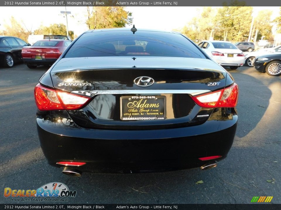 2012 Hyundai Sonata Limited 2.0T Midnight Black / Black Photo #6