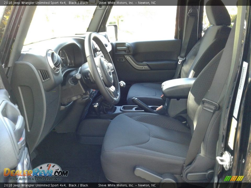 2018 Jeep Wrangler Unlimited Sport 4x4 Black / Black Photo #9
