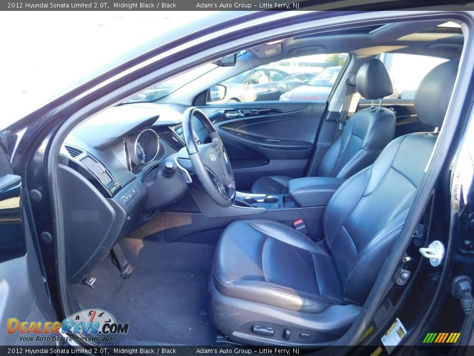 2012 Hyundai Sonata Limited 2.0T Midnight Black / Black Photo #11