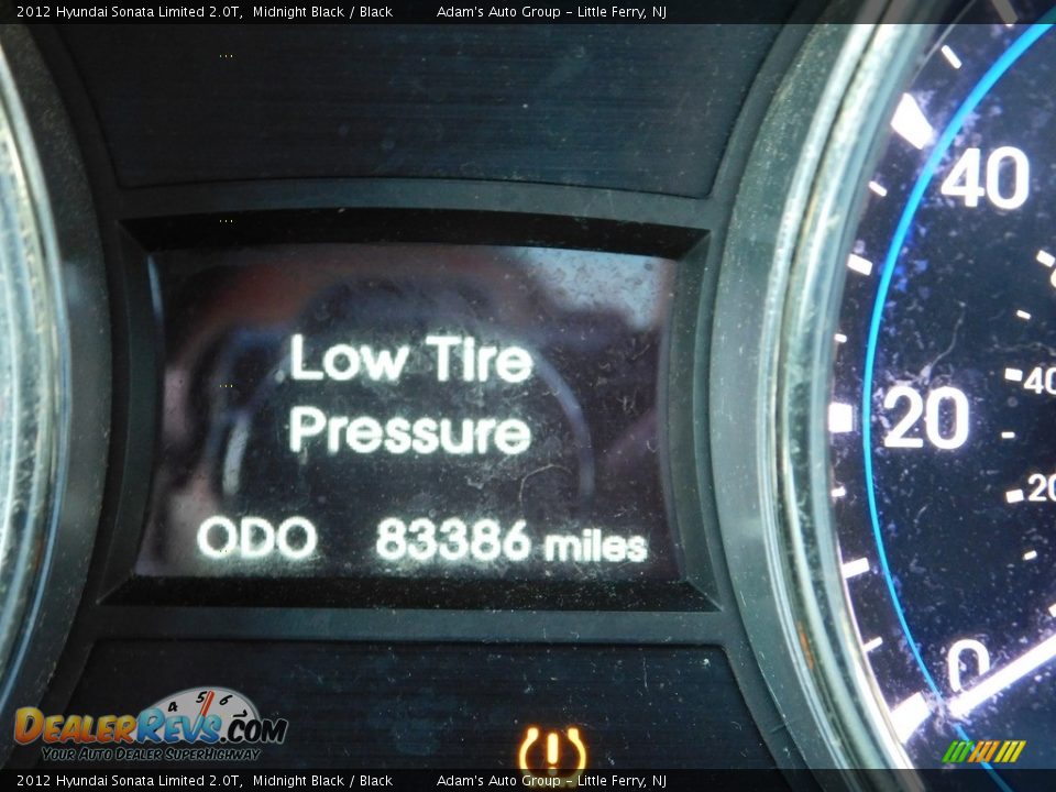 2012 Hyundai Sonata Limited 2.0T Midnight Black / Black Photo #17