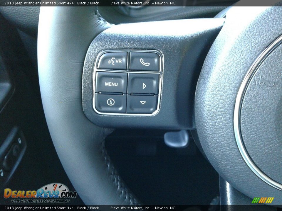 2018 Jeep Wrangler Unlimited Sport 4x4 Black / Black Photo #17