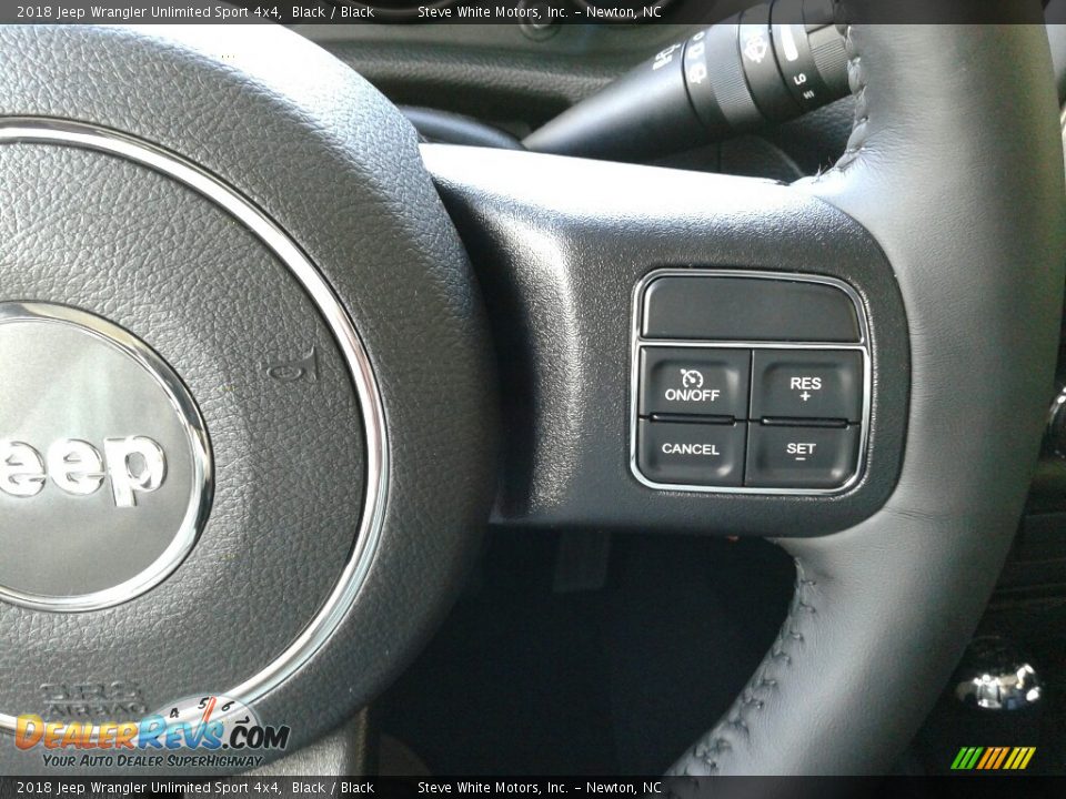 2018 Jeep Wrangler Unlimited Sport 4x4 Black / Black Photo #18