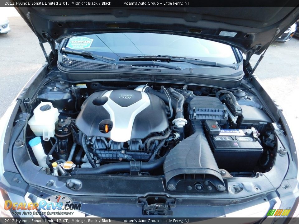 2012 Hyundai Sonata Limited 2.0T Midnight Black / Black Photo #35