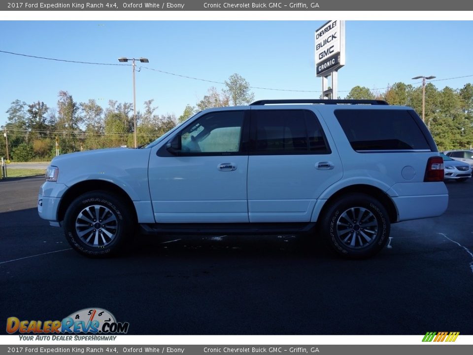 2017 Ford Expedition King Ranch 4x4 Oxford White / Ebony Photo #4