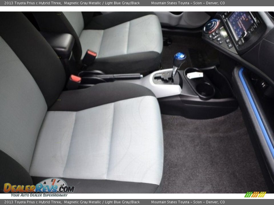 2013 Toyota Prius c Hybrid Three Magnetic Gray Metallic / Light Blue Gray/Black Photo #17