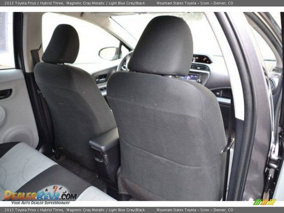 2013 Toyota Prius c Hybrid Three Magnetic Gray Metallic / Light Blue Gray/Black Photo #20