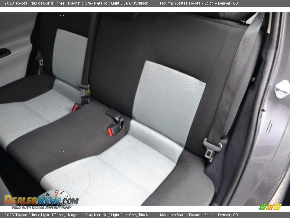 2013 Toyota Prius c Hybrid Three Magnetic Gray Metallic / Light Blue Gray/Black Photo #22