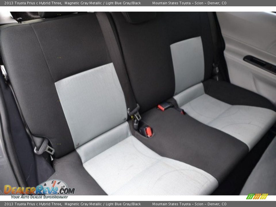 2013 Toyota Prius c Hybrid Three Magnetic Gray Metallic / Light Blue Gray/Black Photo #23