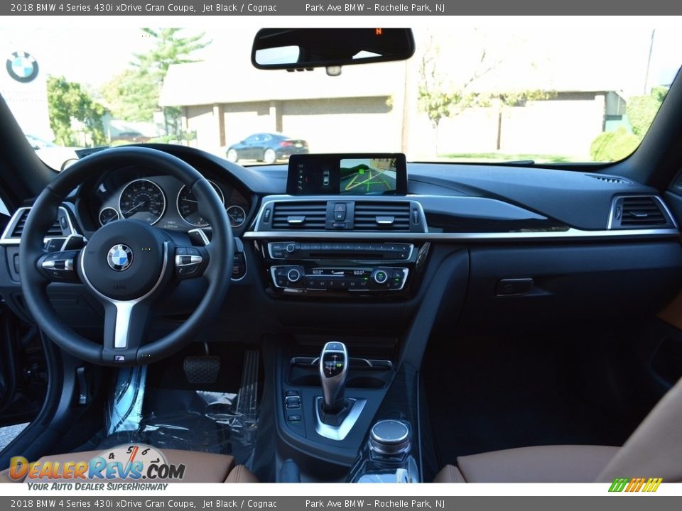 2018 BMW 4 Series 430i xDrive Gran Coupe Jet Black / Cognac Photo #15
