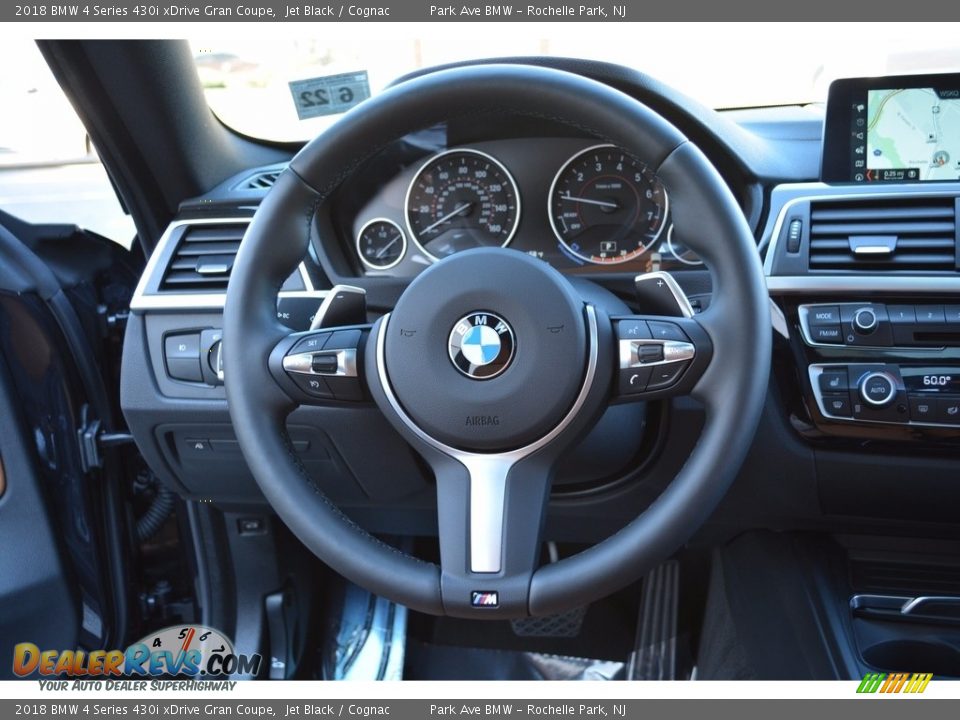 2018 BMW 4 Series 430i xDrive Gran Coupe Jet Black / Cognac Photo #18