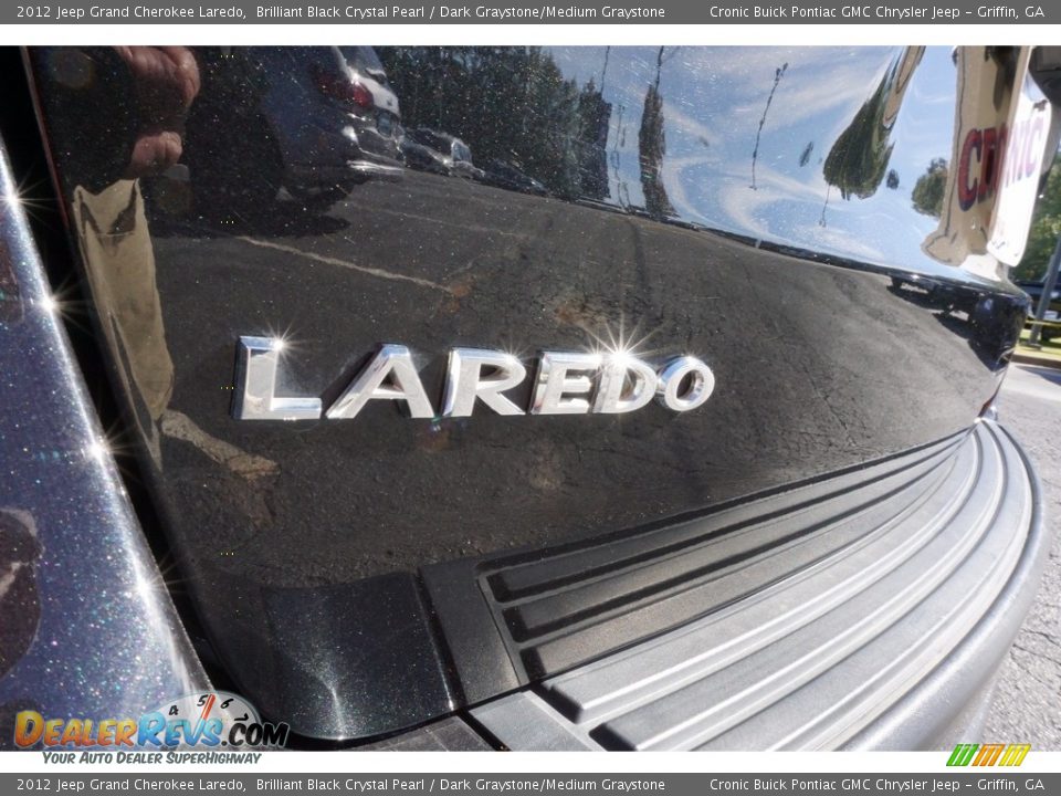 2012 Jeep Grand Cherokee Laredo Brilliant Black Crystal Pearl / Dark Graystone/Medium Graystone Photo #16