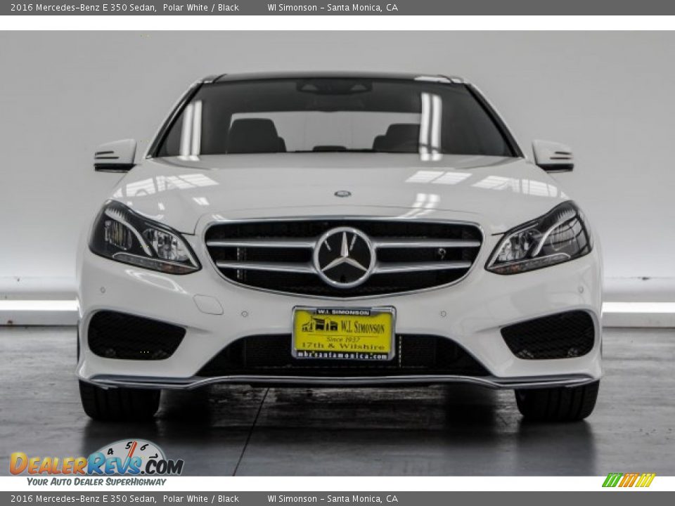 2016 Mercedes-Benz E 350 Sedan Polar White / Black Photo #2