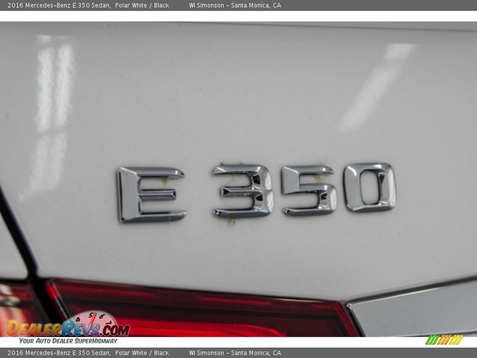 2016 Mercedes-Benz E 350 Sedan Polar White / Black Photo #7