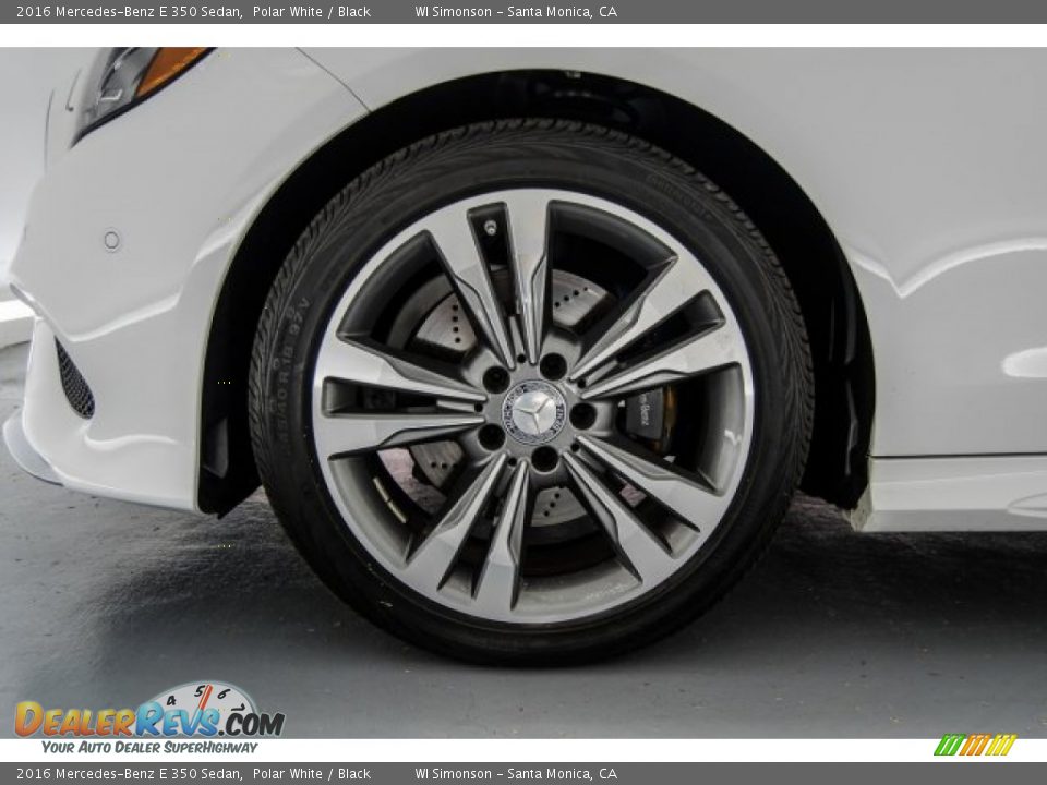 2016 Mercedes-Benz E 350 Sedan Polar White / Black Photo #8