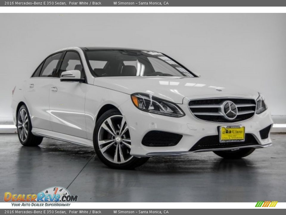 2016 Mercedes-Benz E 350 Sedan Polar White / Black Photo #12