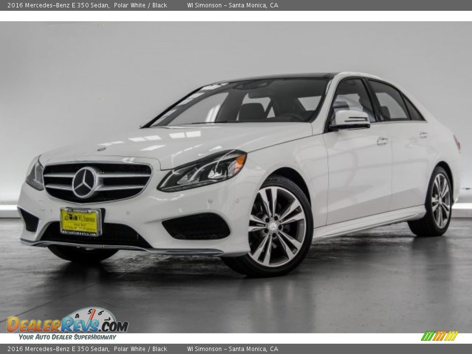 2016 Mercedes-Benz E 350 Sedan Polar White / Black Photo #14
