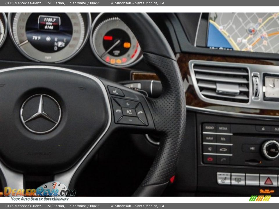 2016 Mercedes-Benz E 350 Sedan Polar White / Black Photo #17
