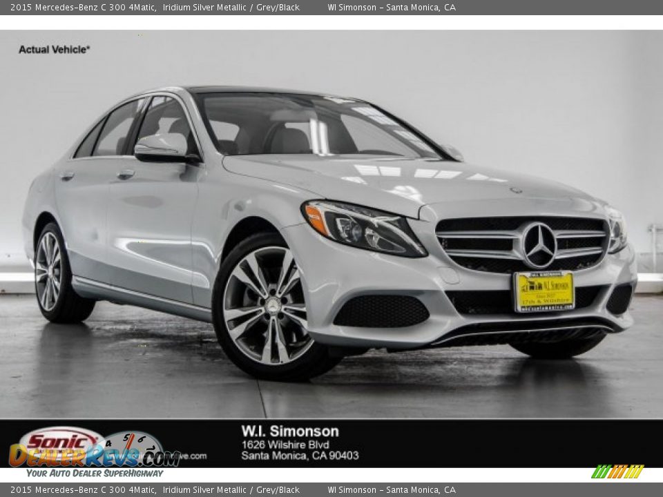 2015 Mercedes-Benz C 300 4Matic Iridium Silver Metallic / Grey/Black Photo #1