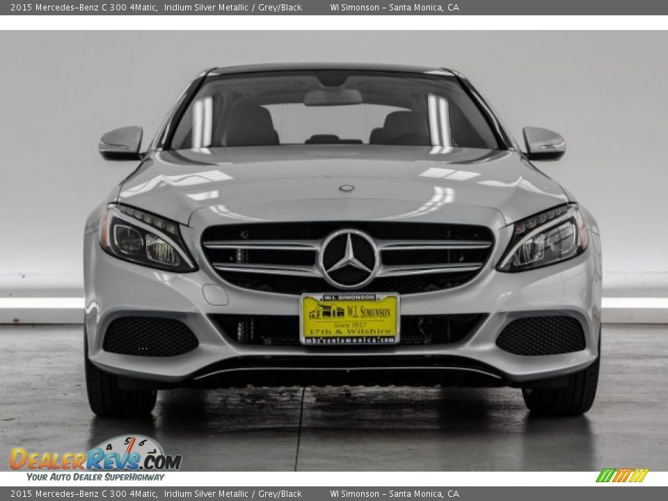 2015 Mercedes-Benz C 300 4Matic Iridium Silver Metallic / Grey/Black Photo #2