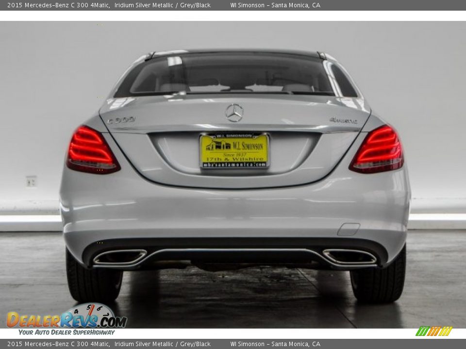 2015 Mercedes-Benz C 300 4Matic Iridium Silver Metallic / Grey/Black Photo #3