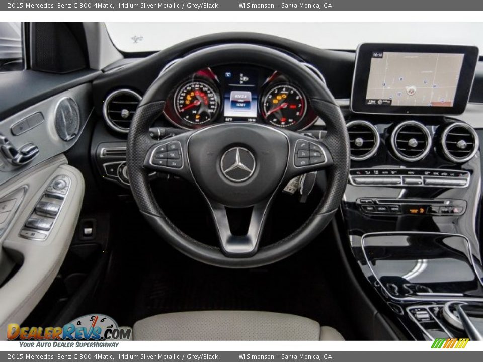 2015 Mercedes-Benz C 300 4Matic Iridium Silver Metallic / Grey/Black Photo #5
