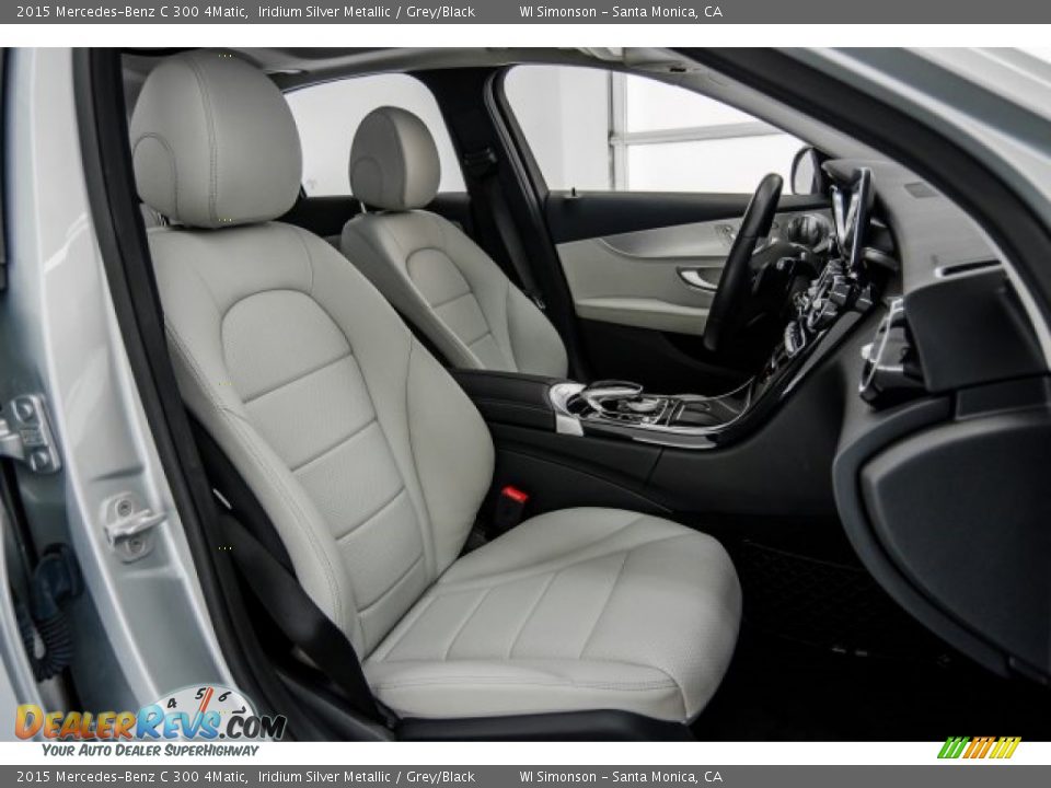 2015 Mercedes-Benz C 300 4Matic Iridium Silver Metallic / Grey/Black Photo #6