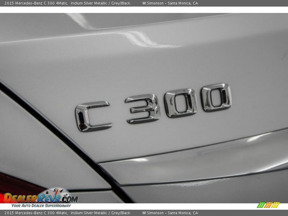 2015 Mercedes-Benz C 300 4Matic Iridium Silver Metallic / Grey/Black Photo #7