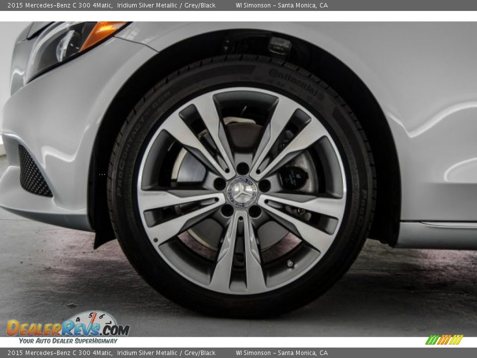 2015 Mercedes-Benz C 300 4Matic Iridium Silver Metallic / Grey/Black Photo #8