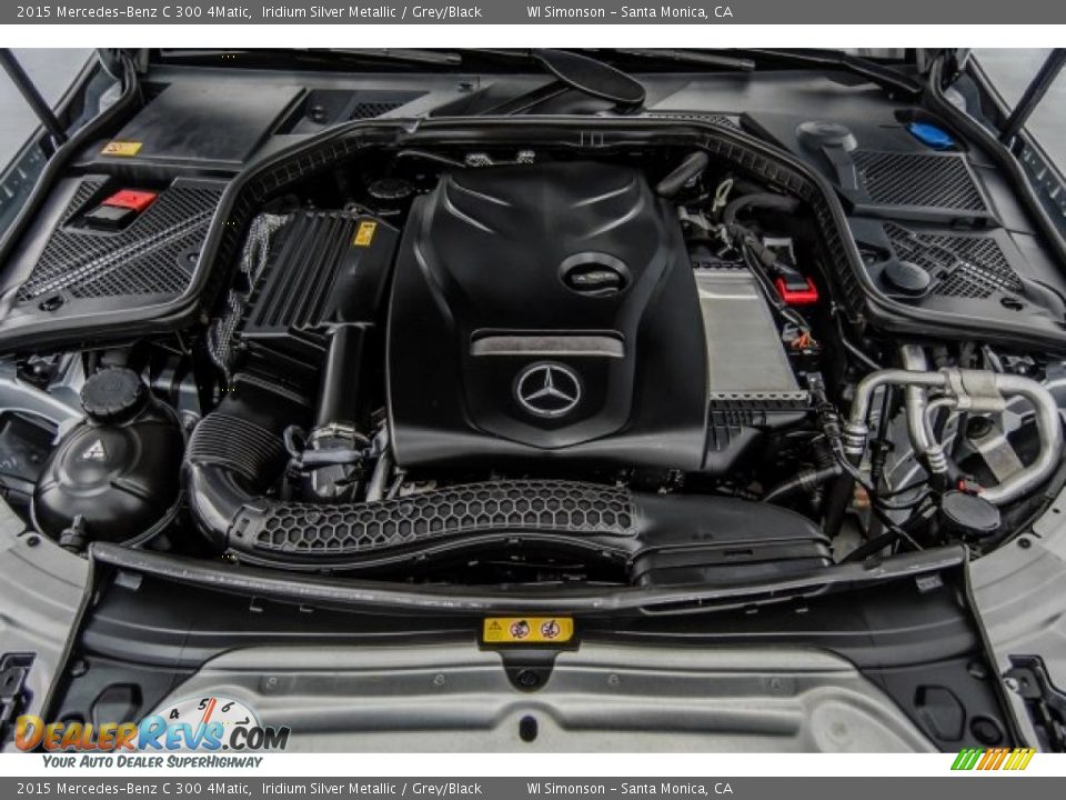 2015 Mercedes-Benz C 300 4Matic Iridium Silver Metallic / Grey/Black Photo #9