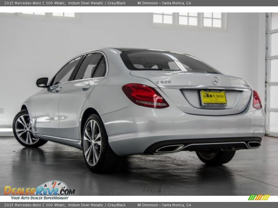 2015 Mercedes-Benz C 300 4Matic Iridium Silver Metallic / Grey/Black Photo #10