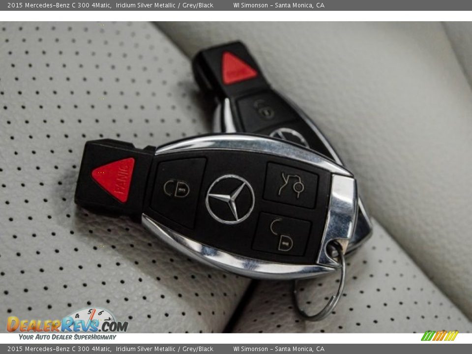 2015 Mercedes-Benz C 300 4Matic Iridium Silver Metallic / Grey/Black Photo #11