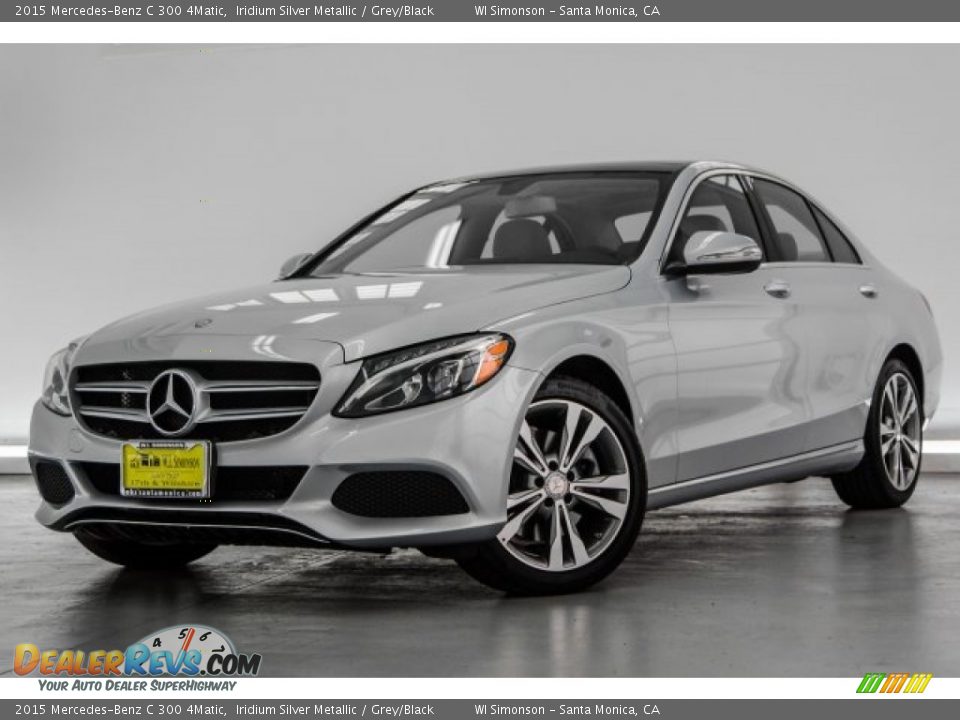 2015 Mercedes-Benz C 300 4Matic Iridium Silver Metallic / Grey/Black Photo #14