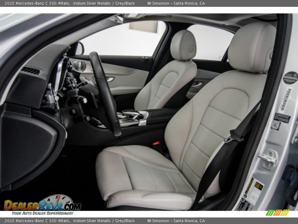 2015 Mercedes-Benz C 300 4Matic Iridium Silver Metallic / Grey/Black Photo #15