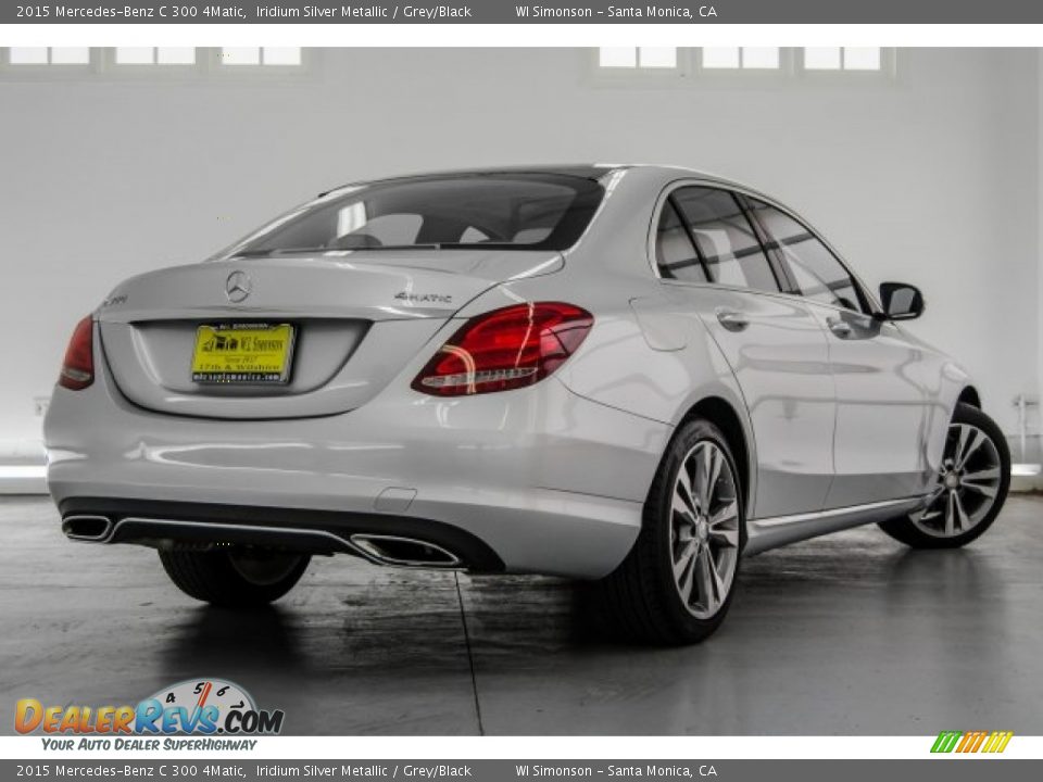 2015 Mercedes-Benz C 300 4Matic Iridium Silver Metallic / Grey/Black Photo #16