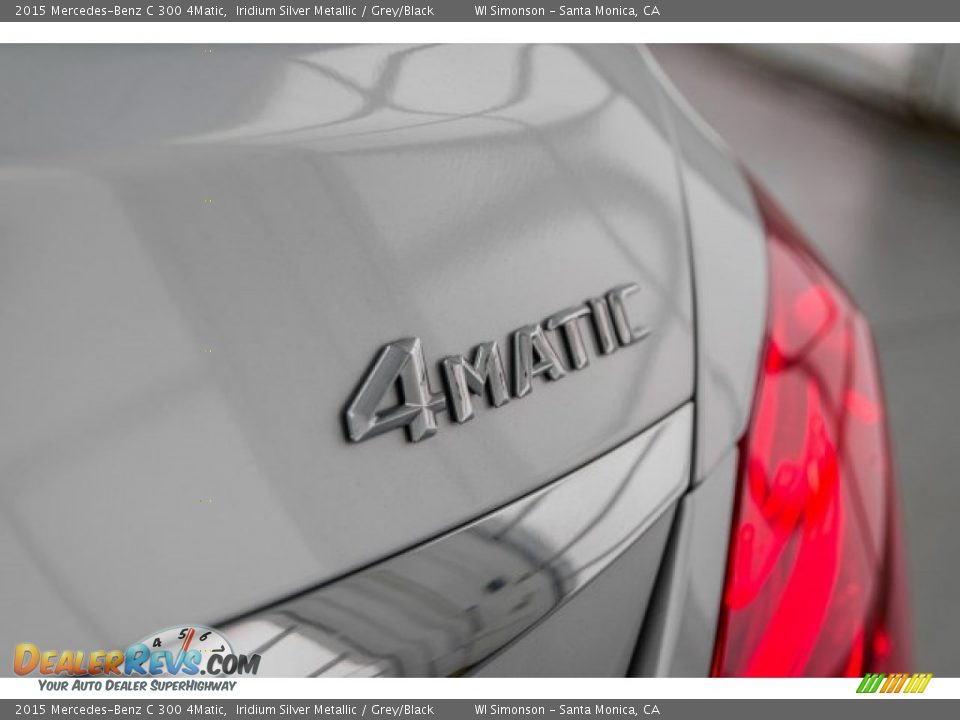 2015 Mercedes-Benz C 300 4Matic Iridium Silver Metallic / Grey/Black Photo #25