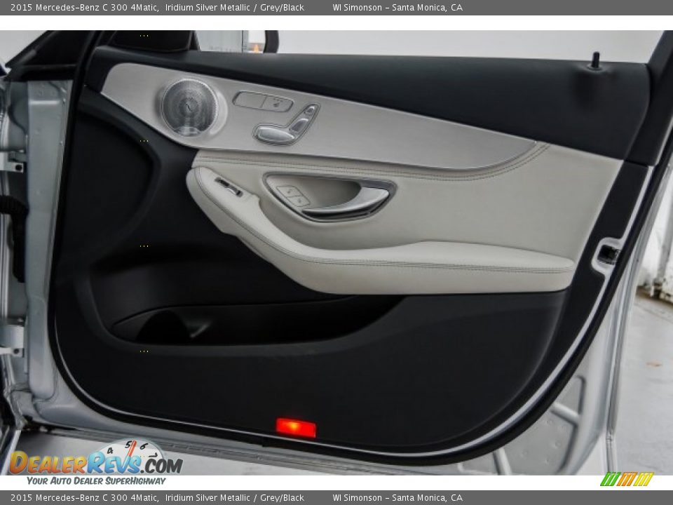 2015 Mercedes-Benz C 300 4Matic Iridium Silver Metallic / Grey/Black Photo #28