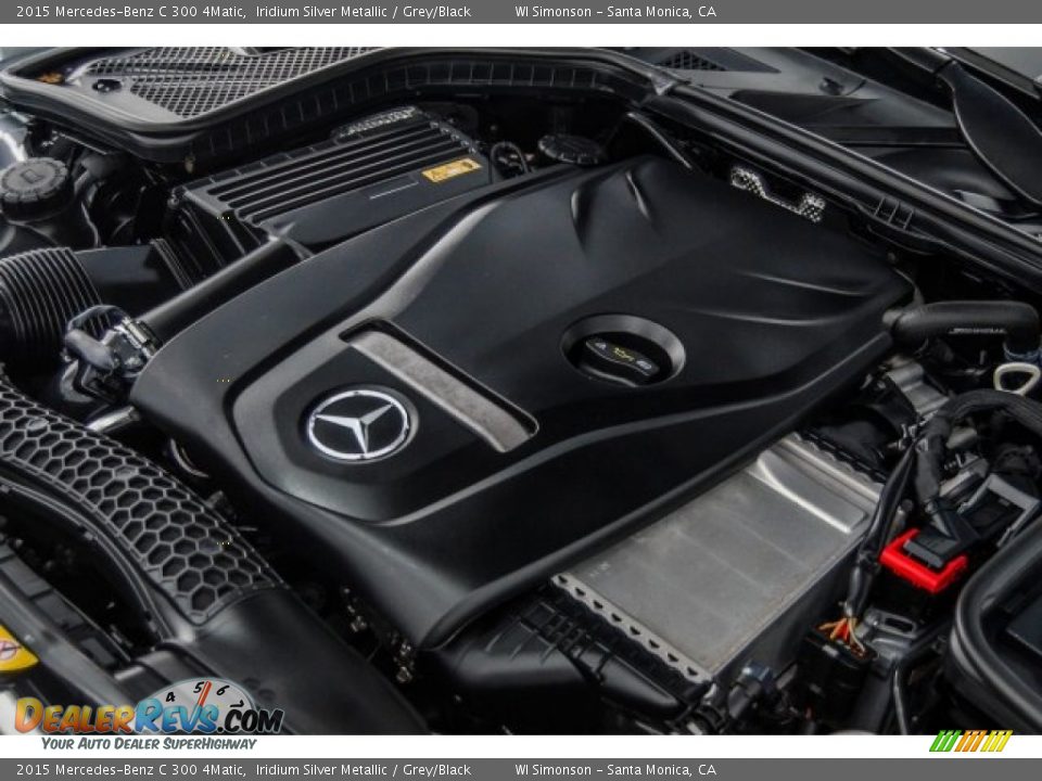 2015 Mercedes-Benz C 300 4Matic Iridium Silver Metallic / Grey/Black Photo #29