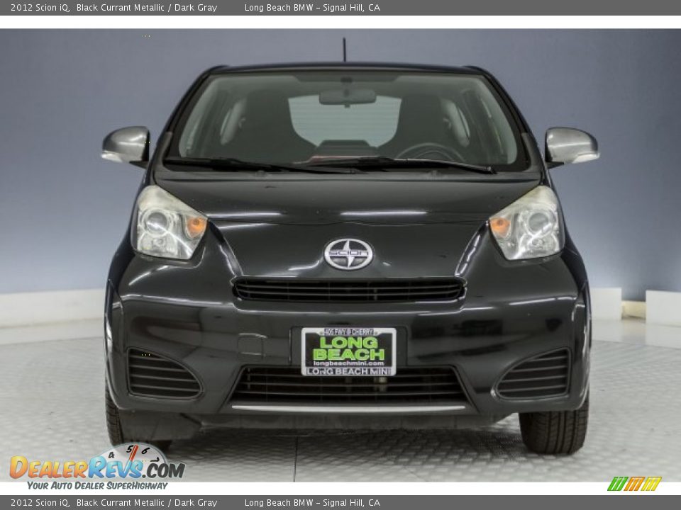 2012 Scion iQ Black Currant Metallic / Dark Gray Photo #2