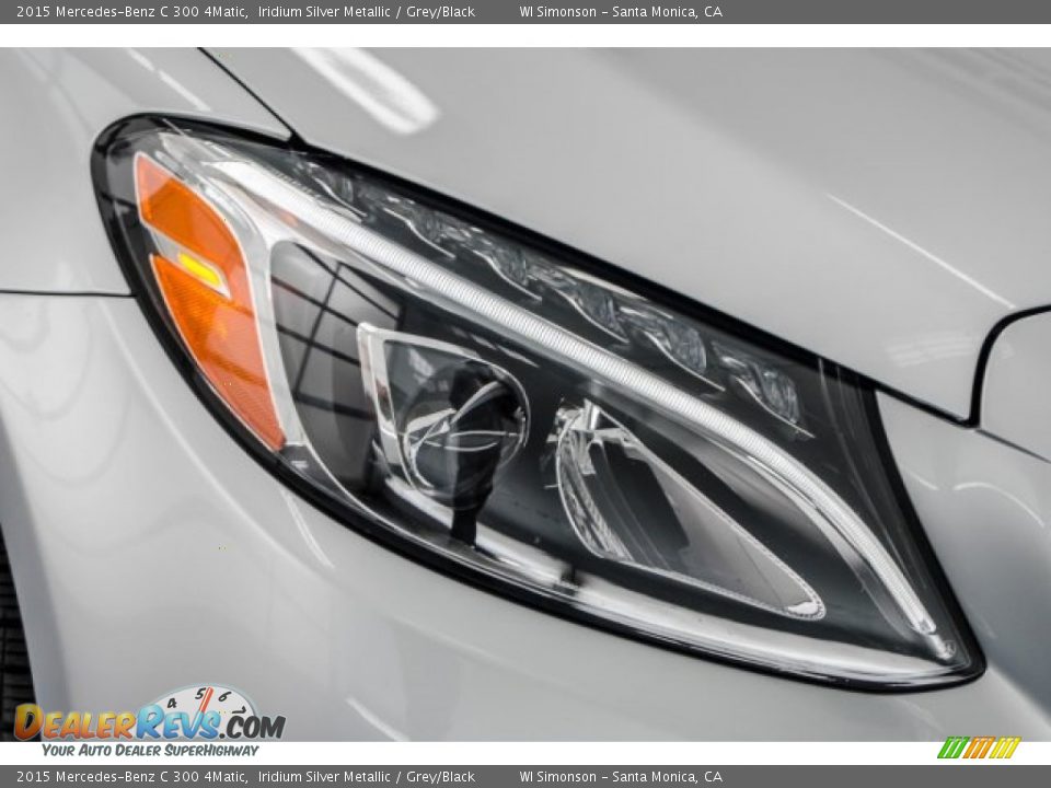 2015 Mercedes-Benz C 300 4Matic Iridium Silver Metallic / Grey/Black Photo #30