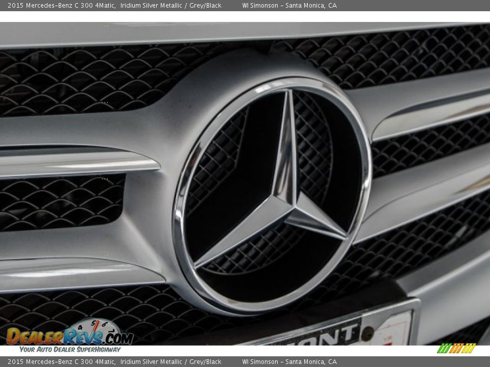 2015 Mercedes-Benz C 300 4Matic Iridium Silver Metallic / Grey/Black Photo #31