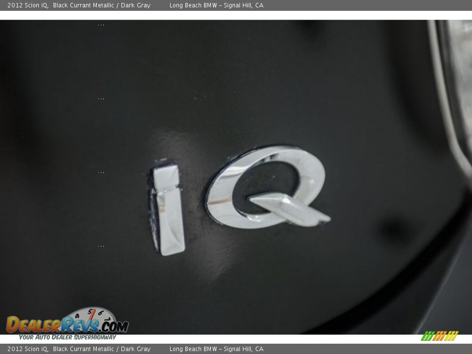 2012 Scion iQ Black Currant Metallic / Dark Gray Photo #7