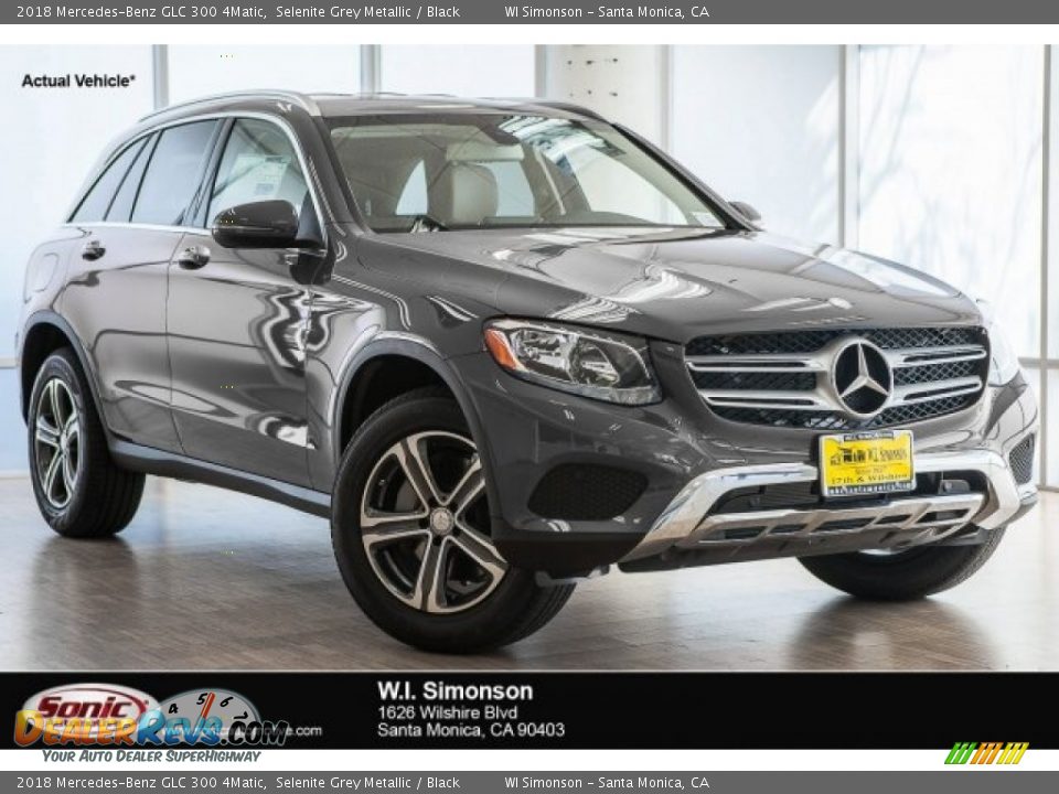 2018 Mercedes-Benz GLC 300 4Matic Selenite Grey Metallic / Black Photo #1