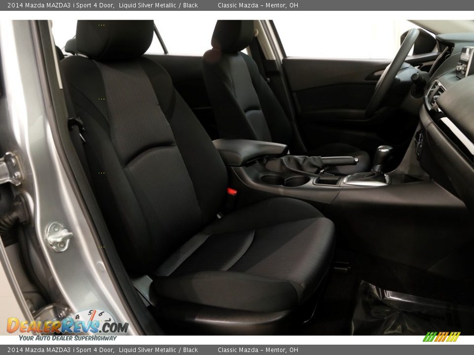 2014 Mazda MAZDA3 i Sport 4 Door Liquid Silver Metallic / Black Photo #11