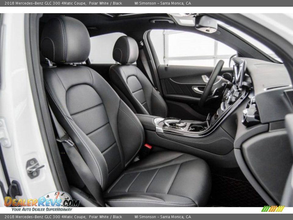 Black Interior - 2018 Mercedes-Benz GLC 300 4Matic Coupe Photo #2