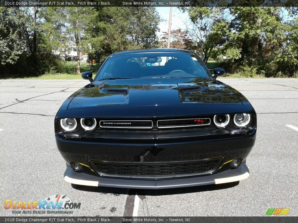 2018 Dodge Challenger R/T Scat Pack Pitch Black / Black Photo #3