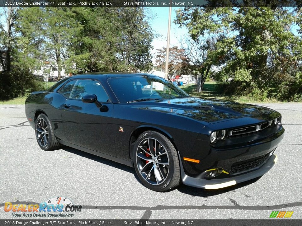 2018 Dodge Challenger R/T Scat Pack Pitch Black / Black Photo #4